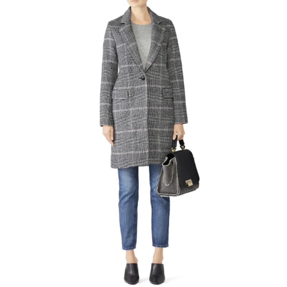Rails Anders Coat in Charcoal Pink Plaid (Size Sm… - image 4